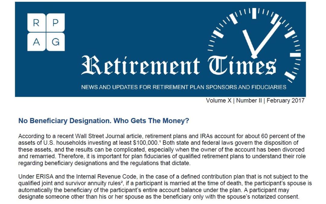 Retirement Times – February 2017